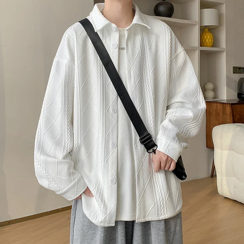 Trendy Boys' Jacquard Long Sleeve Shirt