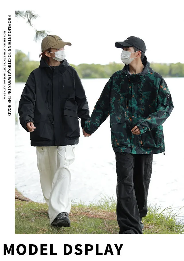 Unisex American Utility Windproof Waterproof Jacket Detail