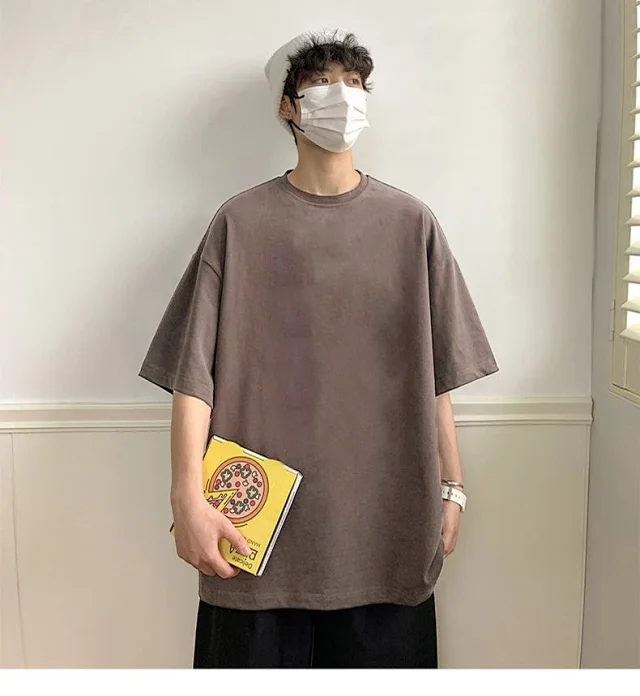 Men's Heavyweight Cotton Summer T-Shirt Two-Pack Detail