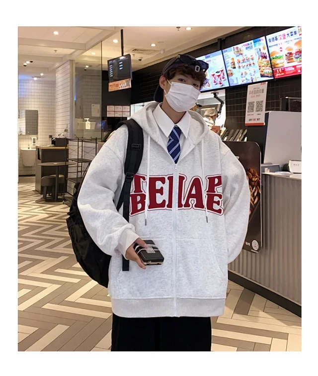 Men's HK Style Fleece Hoodie Detail