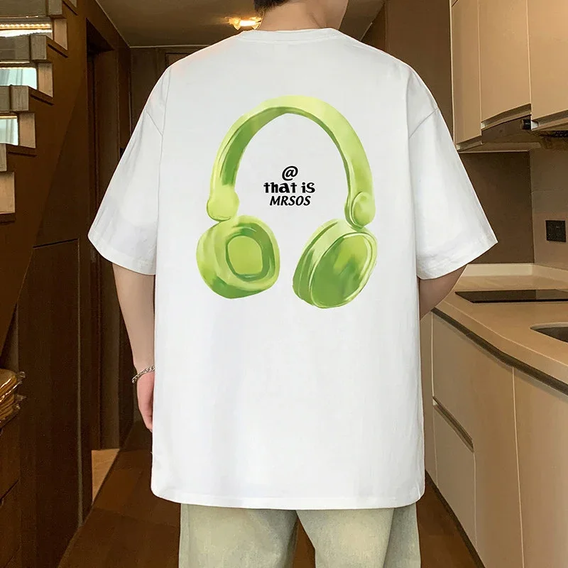 Oversized Men's Cotton Short Sleeve Tee