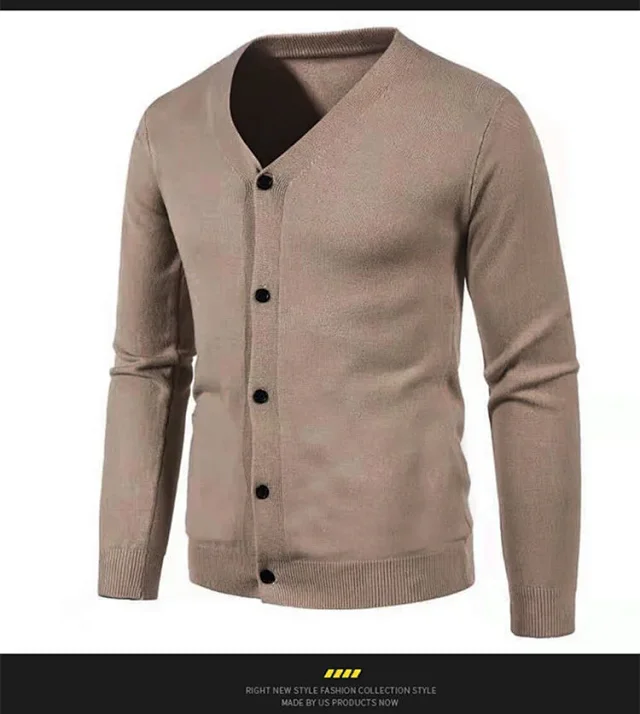 23 Fall Men's Knit Cardigan Detail