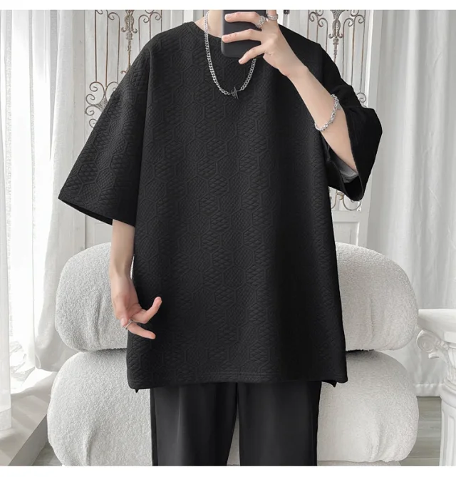 Men's Summer Stretch Ice Silk Tee Detail