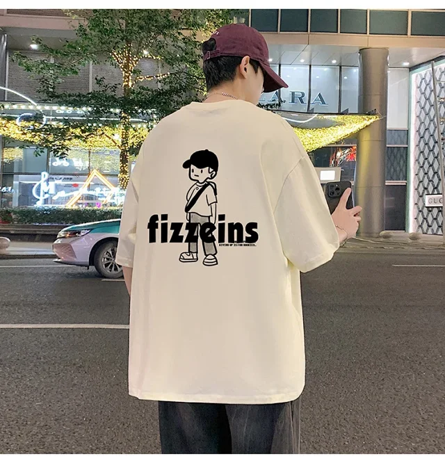 Men's Summer 2025 Casual Loose Tee Detail