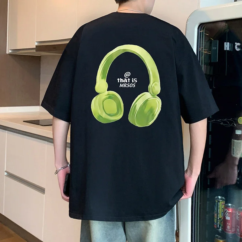 Oversized Men's Cotton Short Sleeve Tee