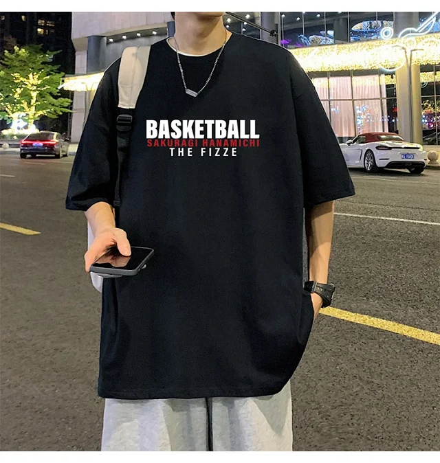 Slam Dunk Men's Cotton T-Shirt Detail