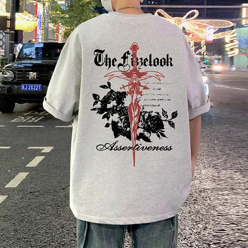 Men's Heavyweight Cotton Thick Short-Sleeve Tee