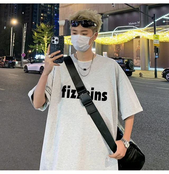 Men's Summer 2025 Casual Loose Tee Detail
