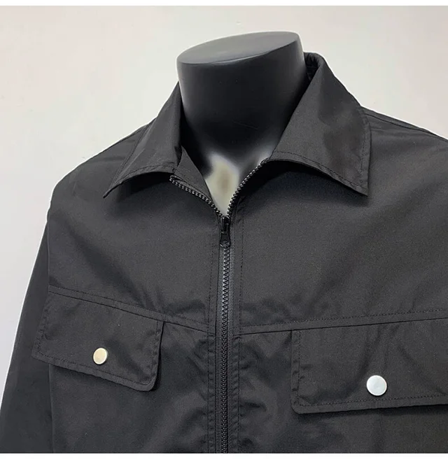 Starry Sky Men's Edgy Flight Jacket Detail