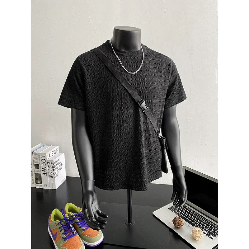 Men's Summer Jacquard Clean Fit Tee