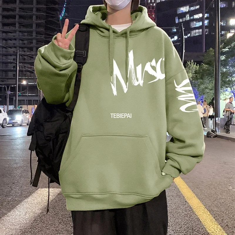 Men's Vintage American Graphic Fleece Hoodie