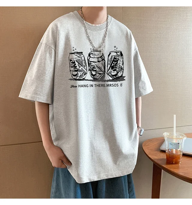2025 Men's Summer Cotton Oversized Tee Detail