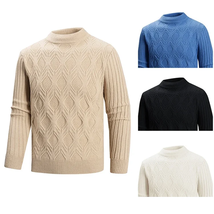 Men's Vintage Argyle Casual Sweater