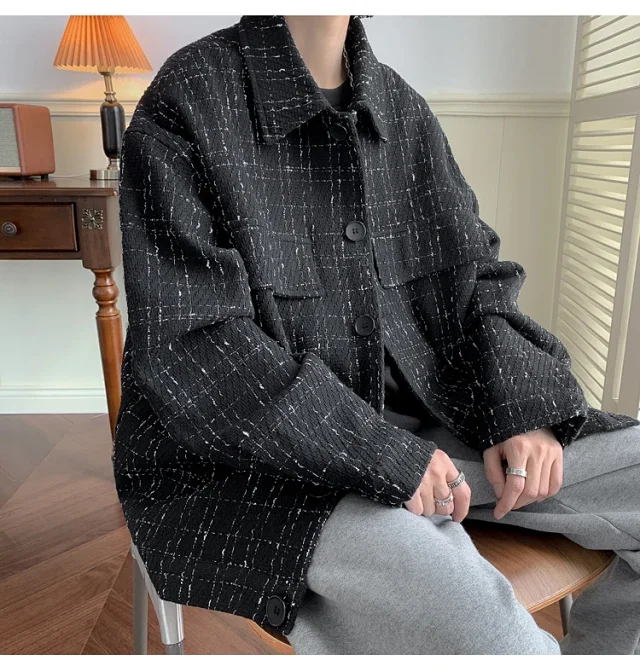 Men's Korean Chanel-style Casual Jacket Detail