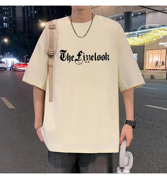 Men's Heavyweight Cotton Thick Short-Sleeve Tee Detail