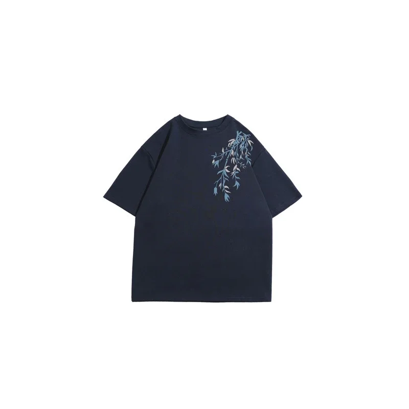Men's Chinese-Style Printed Heavyweight Cotton Tee