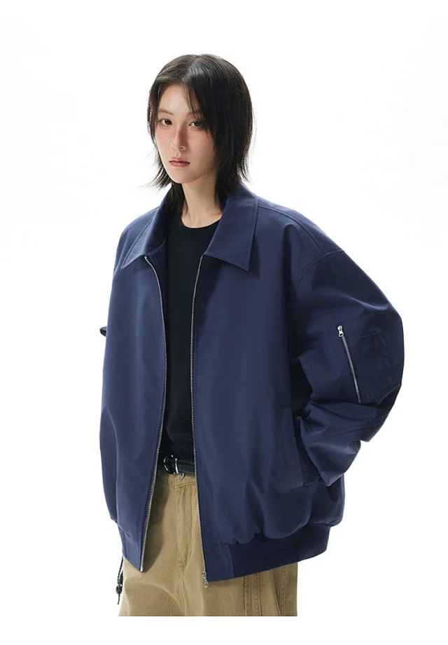 Unisex Cropped Bomber Jacket New Detail