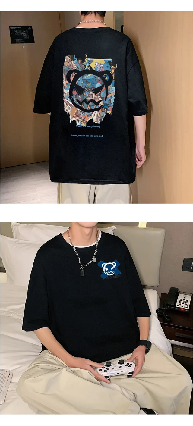 Devil Smile T-shirt Summer Detail