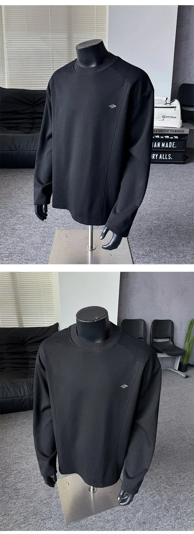 Men's Cleanfit Vintage Long Sleeve Tee Detail