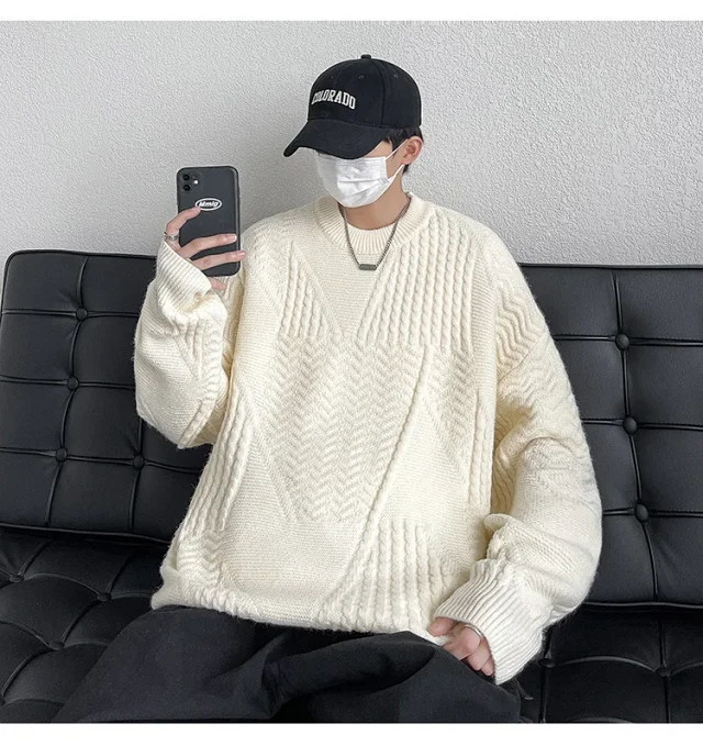 Vintage American Boyfriend Sweater Unisex Detail