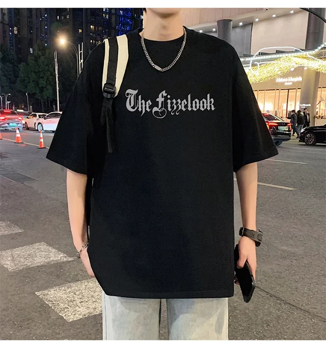Men's Heavyweight Cotton Thick Short-Sleeve Tee Detail