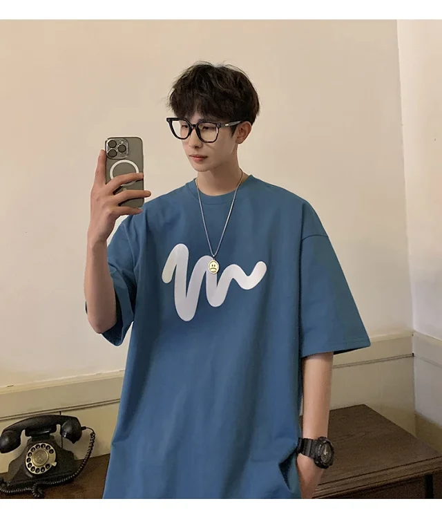 Oversized Men's Graphic Cotton Tee 2025 Detail