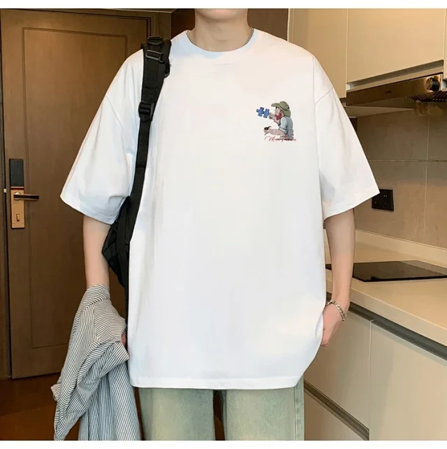 Men's American Street Heavyweight Cotton T-Shirt Detail