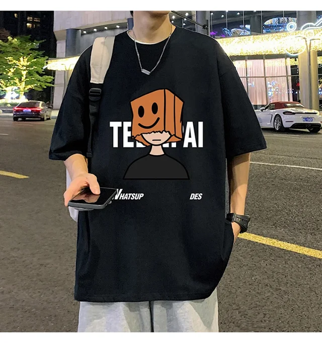Men's Cotton Loose Street Tee 2025 Detail