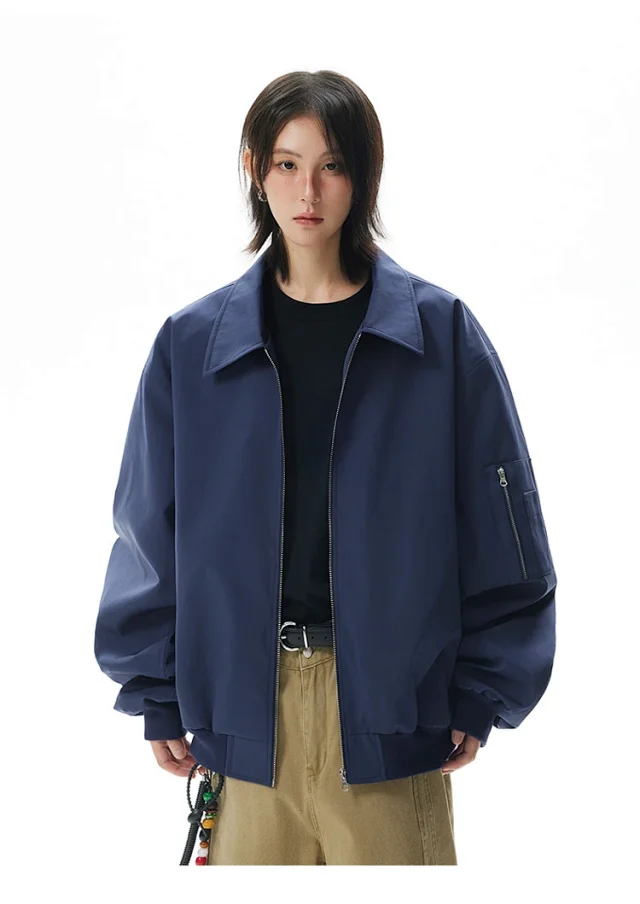 Unisex Cropped Bomber Jacket New Detail