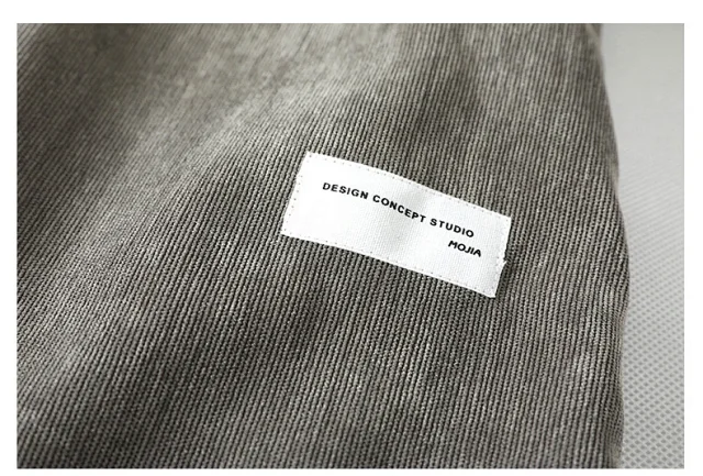 Men's Mid-Sleeve Vintage Korean Corduroy Shirt Detail