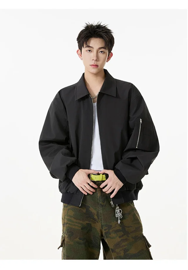 Unisex Cropped Bomber Jacket New Detail