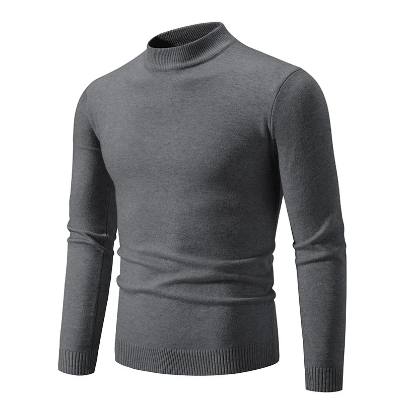 Men's Slim Fit Mock Neck Sweater