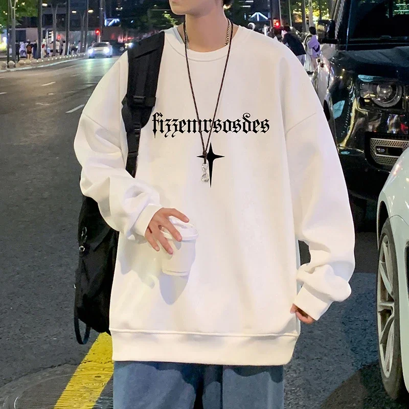 Unisex American Streetwear Crewneck Fleece Sweatshirt