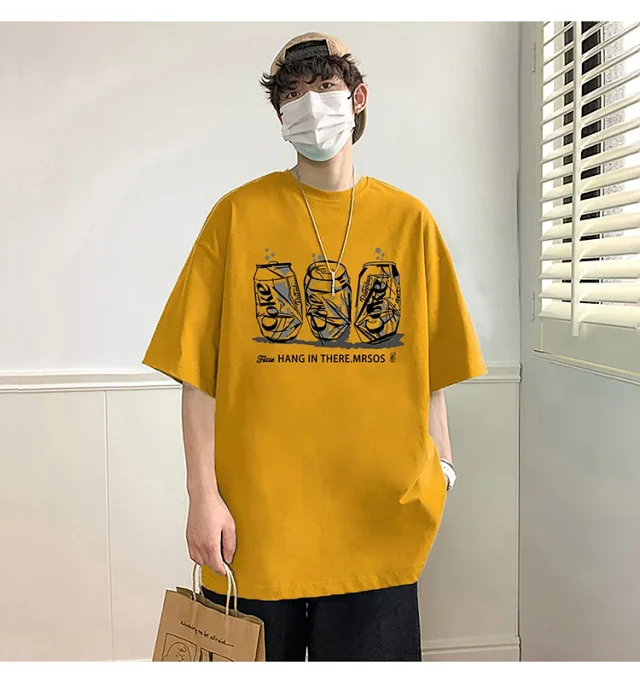 2025 Men's Summer Cotton Oversized Tee Detail