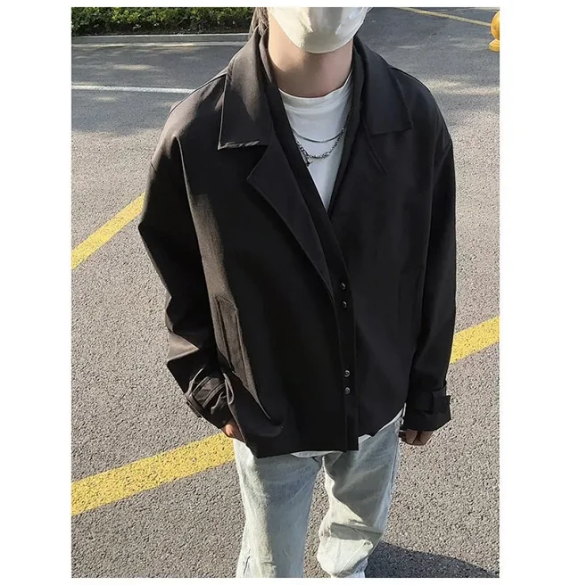 Autumn Men's Stylish Blazer Jacket Detail