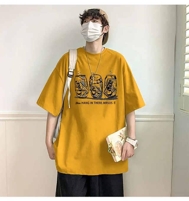 2025 Men's Summer Cotton Oversized Tee Detail