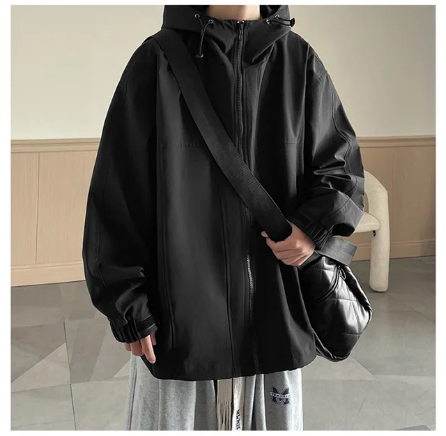 Men's American Retro Vibe Waterproof Jacket Detail