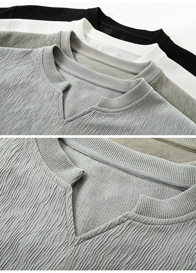 Cleanfit Men's Textured Long Sleeve Tee Detail
