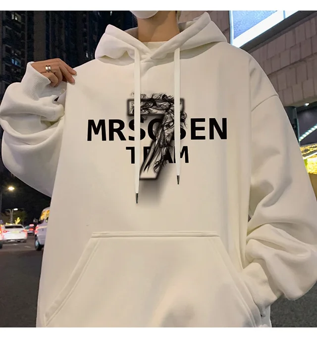 Men's Cotton Oversized Hoodie HK Style Detail