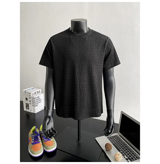 Men's Summer Jacquard Clean Fit Tee Detail