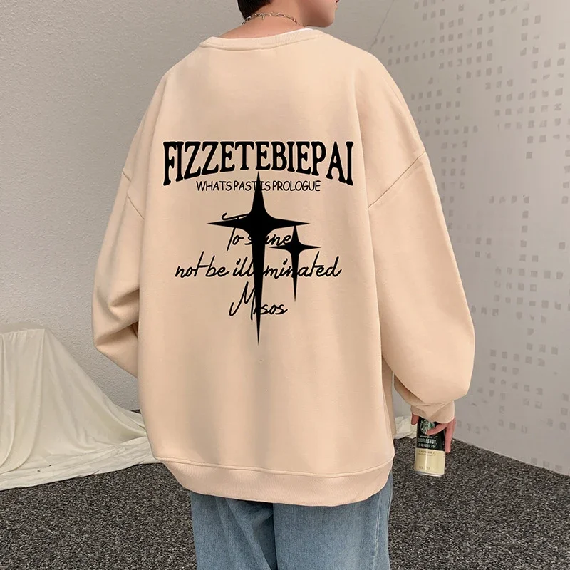 Unisex American Streetwear Crewneck Fleece Sweatshirt