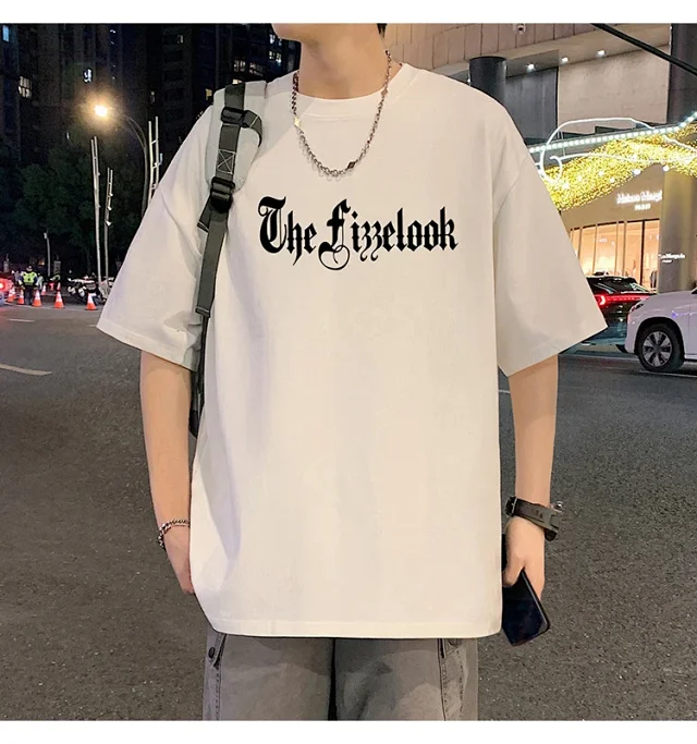 Men's Heavyweight Cotton Thick Short-Sleeve Tee Detail
