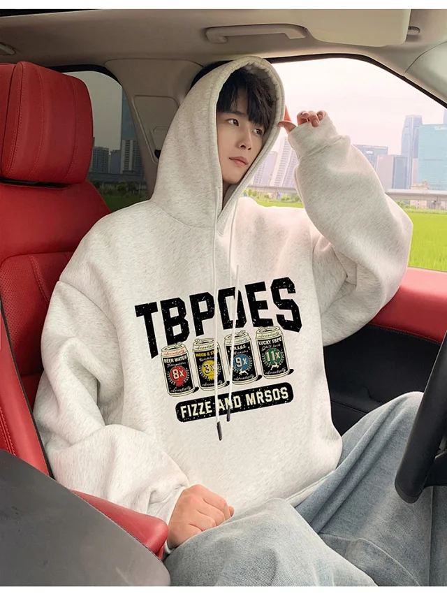 Men's Seasonal Graphic Hoodie Loose 2025 Detail
