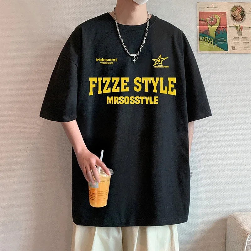 Summer 2025 Men's Cotton Oversized T-shirt