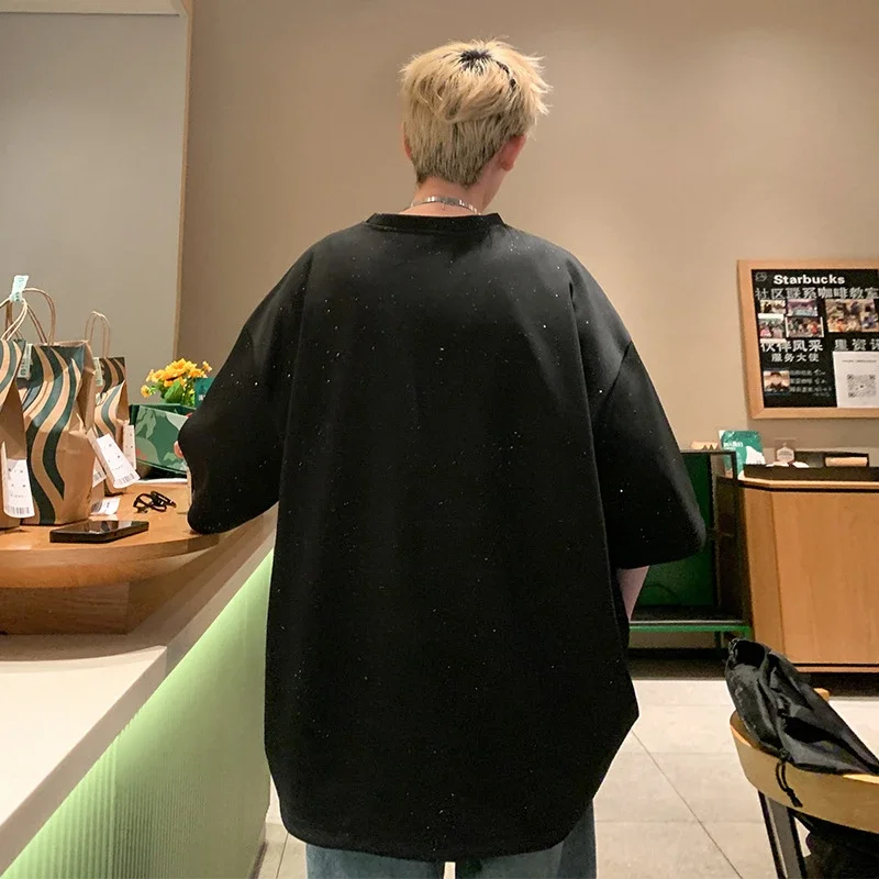 Men's Hiphop Star Oversized 3/4 Tee