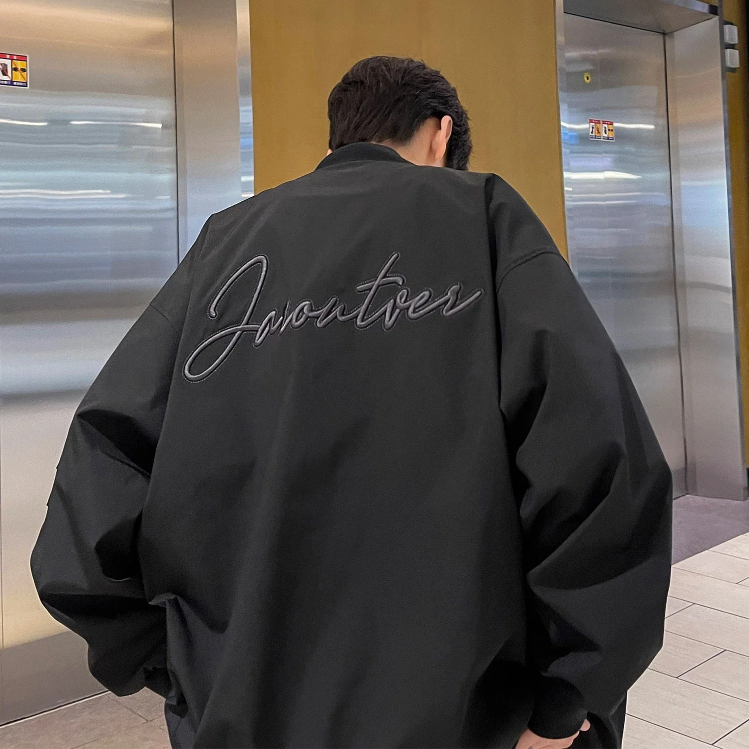 Men's Spring Hip-Hop Embroidered Bomber Jacket
