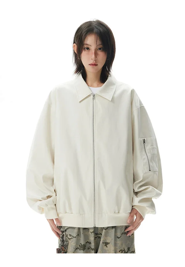 Unisex Cropped Bomber Jacket New Detail