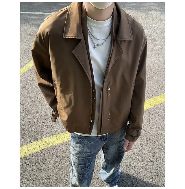 Autumn Men's Stylish Blazer Jacket Detail
