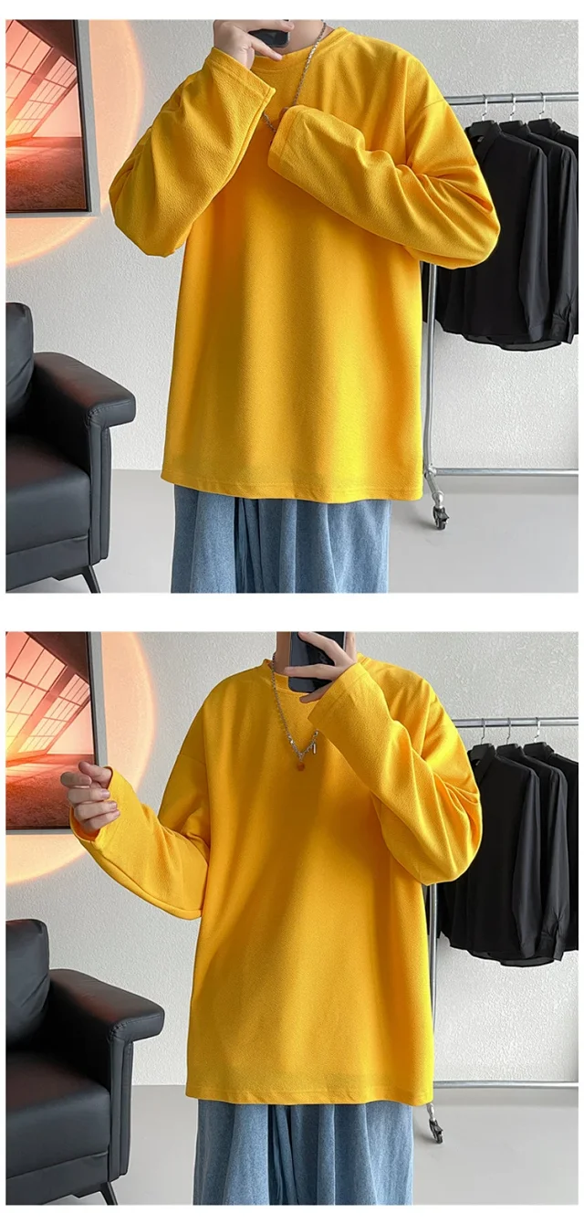 Men's HK Style Button-Down Long-Sleeve Tee Detail