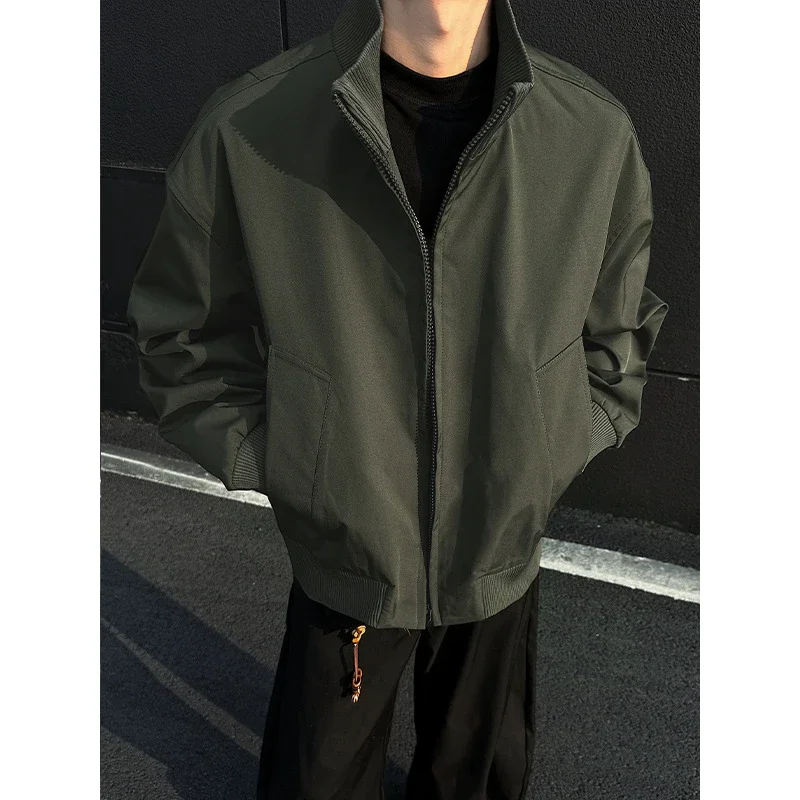 Cleanfit Men's Military Green Flight Jacket